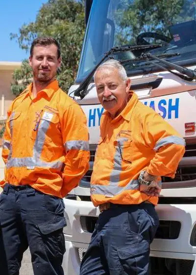Industrial cleaning team